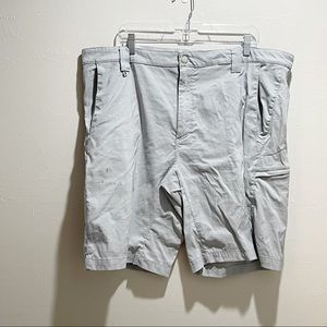 REEL LEGENDS Men’s Big & Tall Gray Quick Dry Fishing Swim Shorts Pockets Size 44